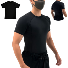 희성스포츠 남자 기능성 반팔 언더레이어 머슬핏 스포츠 래쉬가드