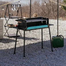 매드캠프 높이조절 바베큐 그릴 화로대 EG-001, 1개