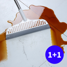 리빙가이드 초밀착 올인원 실리콘 빗자루 스퀴지, 애쉬그레이, 2개