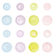 파티용 종이접시 18Cm 23cm 생일 일회용, 도트18cm, A02-라일락, 1개, 1개입