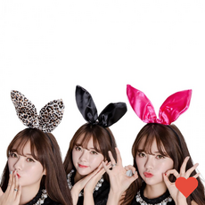 토끼머리띠(패션) 파티용품 파티머리띠 토끼머리_rl, 블랙, 1개