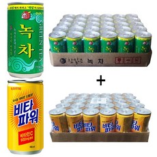 참맑은 녹차 175ml(30캔) + 비타파워 180ml(30캔), 60캔, 175ml
