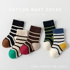 高品質 新生嬰童純棉A類春秋冬季0-6-12個月1嵗韓版中筒襪子鬆口 MBY9