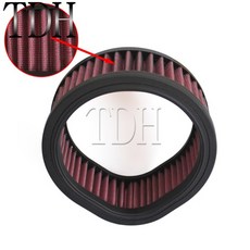S & S Super E 및 G 시리즈 카브 에어 필터가 장착 된 Harley 모델 용 범용 빨간색 오토바이 교체 공기 청