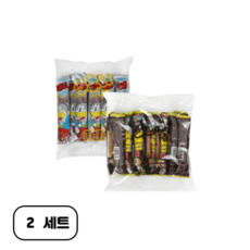 우마이봉 스낵세트 초코맛 15p + 치즈맛 15p, 2세트, 90g