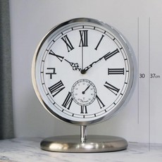 스탠딩시계 홈데코 서재 침실 아날로그 인테리어 스탠딩, 스탠딩 시계 E 글로시 실버