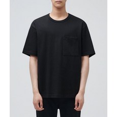 매장정품 무신사스탠다드 MUSINSA STANDARD 릴렉스 핏 크루 넥 포켓 티셔츠 [블랙] MM0TS5Z06-BK 544687