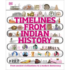 (영문도서) Timelines from Indian History: The Chronicle of a Republic Hardcover, DK Publishing (Dorling Kind..., English, 9780744054545