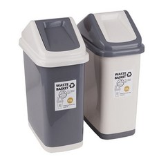 스윙타입 직사각 휴지통-15L 색상랜덤 bil+409pf
