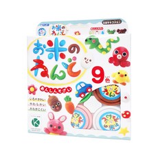 긴쵸 쌀점토 쌀로 만든 클레이 점토, 9색, 410g, 1개