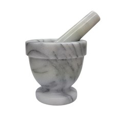 石材研缽搗缽蒜臼子，手動研磨香料藥材廚房料理工具, 1個