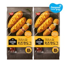 동원 퀴진 치즈 크리스피핫도그 400gX2개, 400g, 2개
