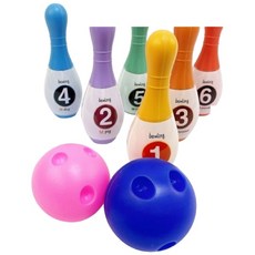 彩色數字保齡球玩具組：兒童數字認知、戶外室內皆宜的趣味保齡球遊戲, 一組入, 1個