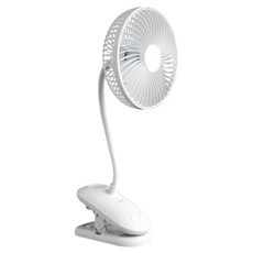 아이노트 플렉시블 클립 선풍기, TBC100, 화이트
