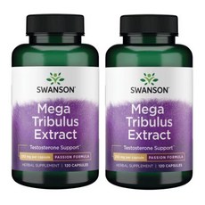 스완슨 Mega Tribulus Extract 트리뷸러스 250mg 120정, 2개