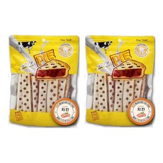 밀크파이 끝까지 오래먹는 강아지 스틱껌, 2개, 180g, 치킨