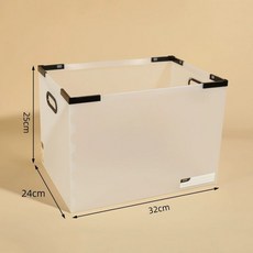 대형 조립식 박스 이사 화이트 투명 20L화이트 보관 정리, 20L-투명, 20L-투명, 1개