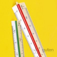 더휴즈 삼각 스케일자 15cm 30cm 저배율 고배율 미니스케일자, 15cm - 저배율, 1개