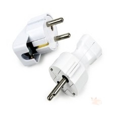 UniDepot 내열성 플러그 220v플러그, ㅡ접지, 1