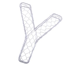 shangren 소박한 철 철사 화환 프레임 즙이 많은 냄비 철 화분 뜨거운 판매 알파벳 A-Z 정원이나 사랑스러운 집에 낭만적, 실버, 1개