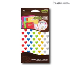 레이테크 하트 스티커 분류 스티커 라벨 7x9mm 9장 720pcs 20-C344A