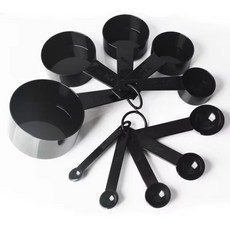 廚房量勺量杯組 烘焙茶匙糖勺, 1個, 10 件套