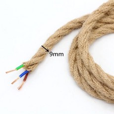 코어 라이트 스타일 와이어 섬유 코드 케이블 램프 전기 구리 펜던트 트위스트 로프, 0 5m, 3 core