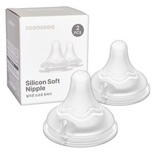 순수아 실리콘 소프트 젖꼭지, 2개, 젖꼭지 3L(15개월~)