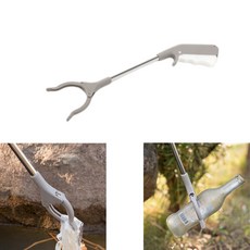 풍성상회- 40CM 롱 만능집게 스테인리스 다용도 청소집게 손잡이형, 1개