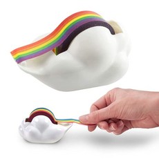 클라우드 테이프 디스펜서 및 마스킹 휴대용 데스크톱 접착 롤 홀더 컬러 교체용 귀여운 책상 장식 사무실 가정 학교 DIY 공예용