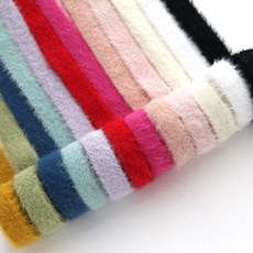 폭1cm 다우니 앙고라 니트 리본 길이90cm, 화이트(white), 1개