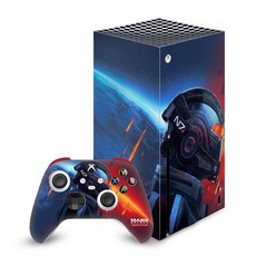 Head Case Designs에서 공식 라이선스를 획득한 EA Bioware Mass Effect N7 갑옷 전설 그래픽 비닐 스티커 게이밍 스킨 데칼 커버 (Xbox Ser, N7 Armor, 1개