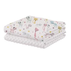 HABABY 雙面豆豆毯 - 恐龍樂園, 貓咪