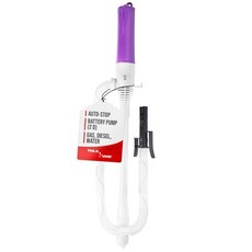 TERA 펌프 자동 휴대용 배터리 작동식 물/ 이송 펌프 강력한 핸드 펌프는 1 2인치 흡입 튜브가 장착된 모든 크기의 저그에 맞습니다 - 2 8갤런/분의 빠른 AA 2개 미포, Auto Stop Pump (D)