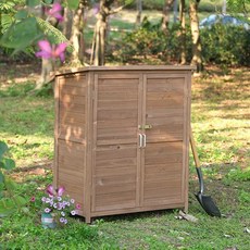 원목 농기구 보관함 조립식 창고 캐비닛 주택 농막, 소형 우드 1000x550x1200mm