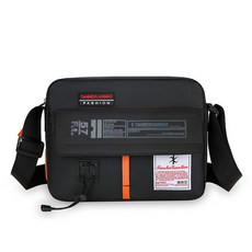 新品價 耐磨工具包 水電工側背包 戶外休閒旅行單肩包 多層防水收納包 辦公包 輕便簡約斜背包包, 黑色