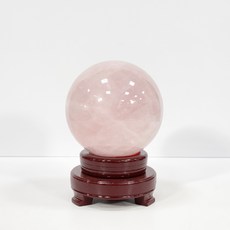 粉水晶球 擺件, 粉
