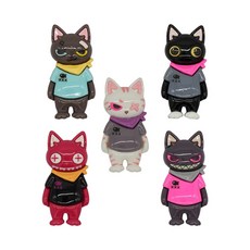 트러스트웨어 잘 붙고 고양이 자석 5P, 혼합