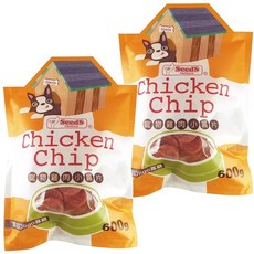 惜時 (犬用零食) 狗狗訓練獎勵零食, 600g, 2個, 寵物雞肉味小圓片