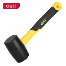 델리툴즈 옐로우 고무망치 탄성 망치, 1개, 옐로우 고무망치 220g (EDL5908)