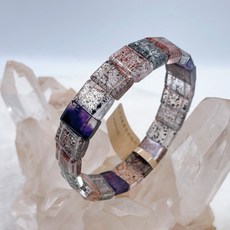 SWEET HEART 田芯精品 天然毒液彩超七 手排 14mm收藏級 顆顆有料 實品超美 現貨 含鑑定書, 1個