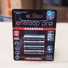 Panasonic 國際 eneloop pro 王冠低自放3號充電電池2550mAh 4號充電電池950mAh 公司貨, 1個裝, 1個