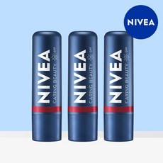 [니베아] 케어 앤 컬러 립밤 딥레드 4.8g 3개