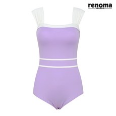 레노마수영복 여성 와이드숄더 모노키니 퍼플 (RN-LS2F703_PP)