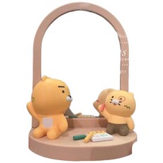 KAKAO FRIENDS 萊恩與春植 可移動立式化妝鏡, 粉色