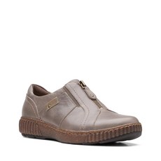 Clarks 여성용 매그놀리아 지퍼 다크 브라운.