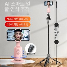 휴대폰 짐벌 360도 오토트래킹 회전 자동 셀카봉, 1개, P01 핑크+L16 스탠드 셀카봉, 기본 모델명/품번