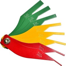 kwoyu 臺灣出貨汽車刹車片厚度量測尺 制動片摩擦片厚度量測工具 磨損檢測刻度尺, 1個, 刹車片厚度檢測（塑膠）