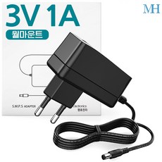명호전자 3V 1A아답터, ANY0301W-NI, 1개