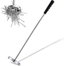 레차바이트 텔레스코핑 마그네틱 스위퍼 픽업 도구 35파운드 당김 용량의 나사 부품 파인더 8.6인치에서 33인치로 접을 수 있는 강력 자석 못 및 금속, 1 Piece, Black